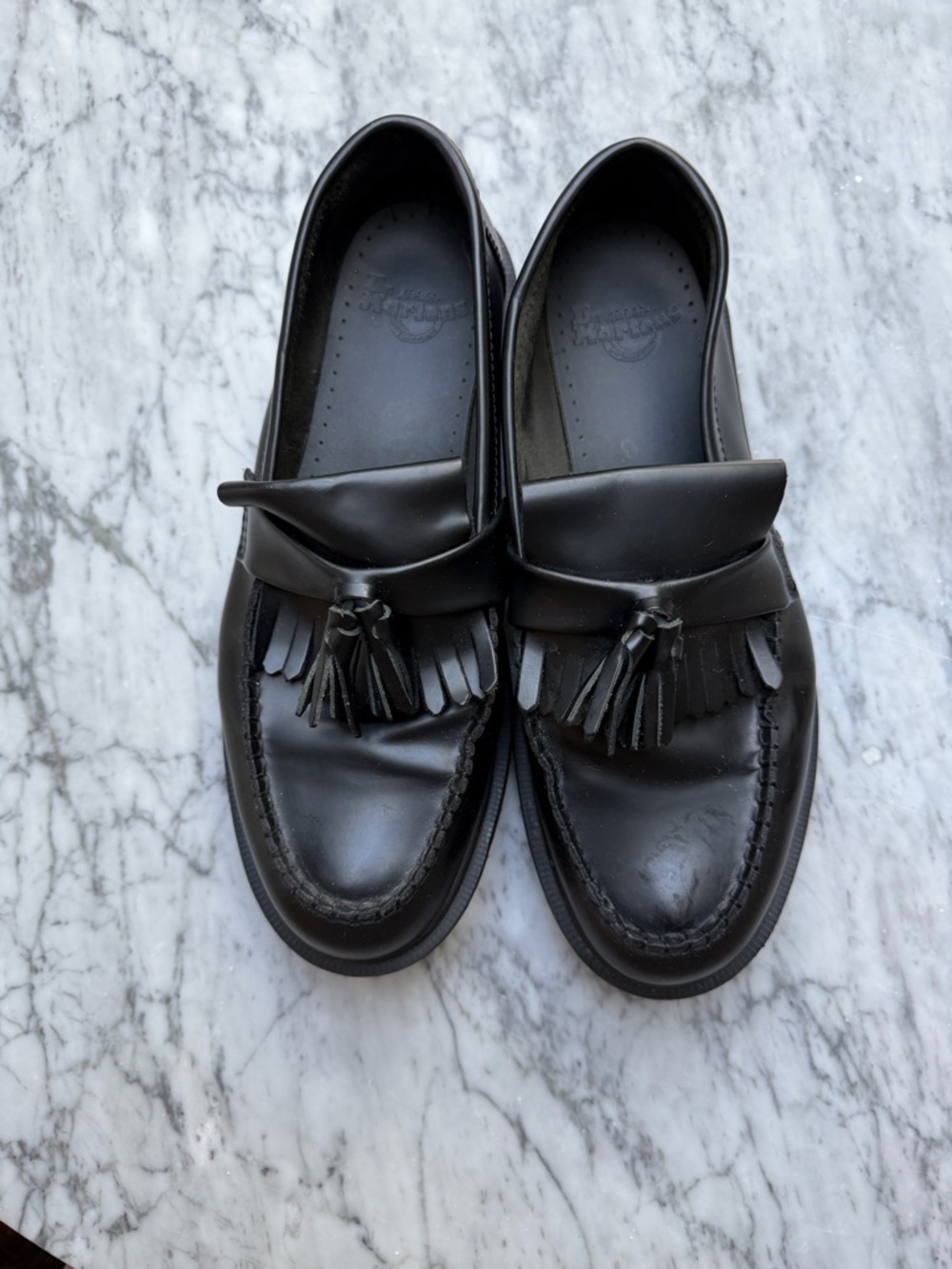 Dr. Martens Black Tassel Leather Loafers EU 43/US 10